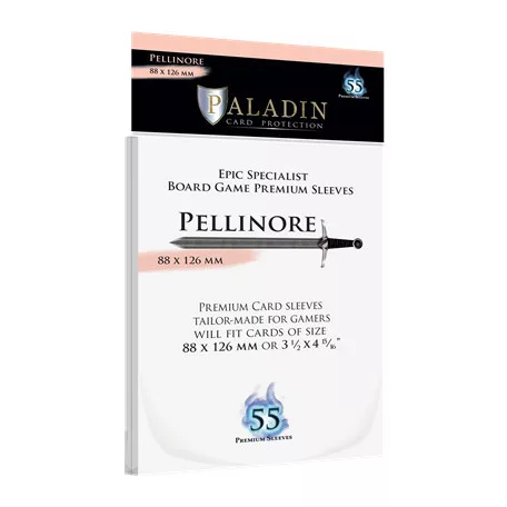 Paladin Sleeves - Pellinore Premium Epic Specialist 88x126mm (55 Sleeves)-PEL-CLR