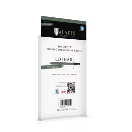 Paladin Sleeves - Lothar Premium Specialist E 105x150mm (55 Sleeves)-LOT-CLR