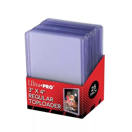 UP - Toploader - 3" x 4" Clear Regular (25 pieces)-81222