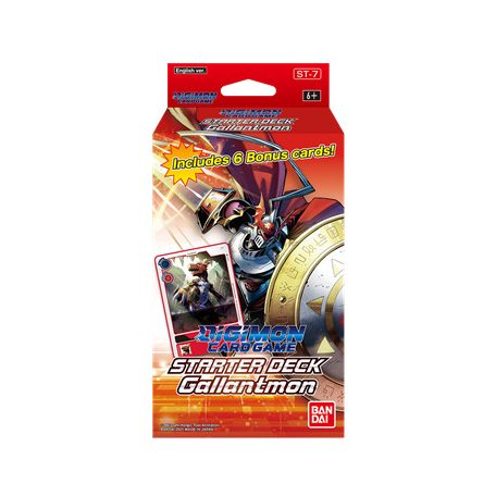 Digimon Card Game - Starter Deck Display Gallantmon ST-7 (6 Decks) - EN-2590720