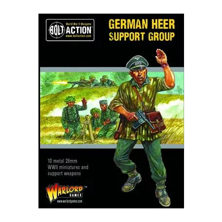 Bolt Action - German Heer Support Group (HQ, Mortar & MMG) - EN-402212006