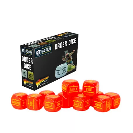 Bolt Action - Bolt Action Orders Dice - Red (12)-402616016