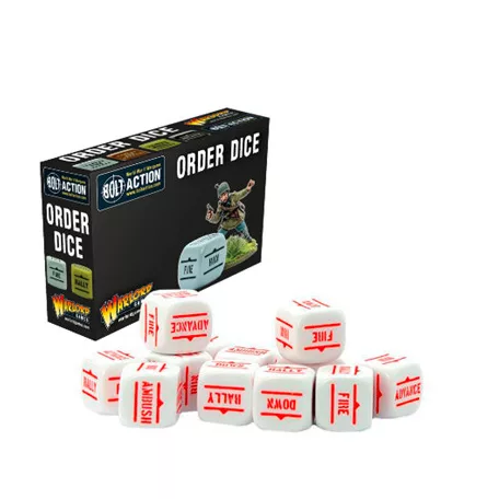 Bolt Action - Bolt Action Orders Dice White-402616012