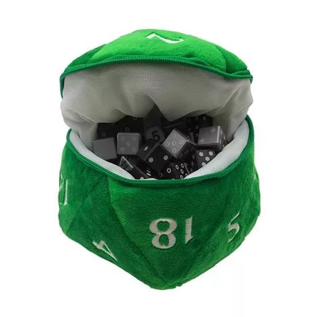 UP - D20 Plush Dice Bag - Green-15758