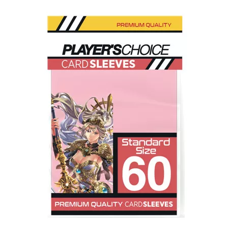 Player's Choice Premium Standard Sized Card Sleeves - Power Pink (60 Sleeves)-PCA1106