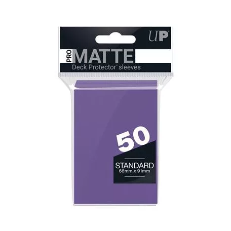 UP - Standard Sleeves - Pro-Matte - Non Glare - Purple (50 Sleeves)-84187