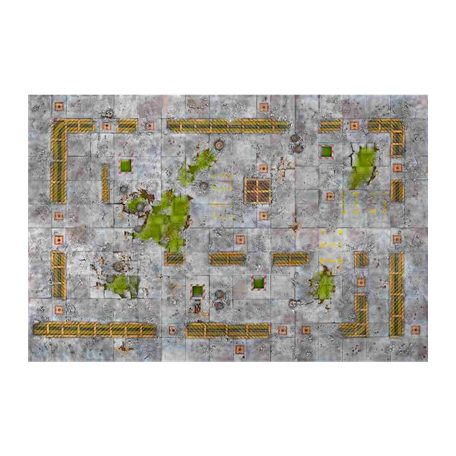 Kraken Wargames Gaming Mat - Industrial Grounds 6x4 2.0-KWG-64-24