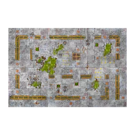 Kraken Wargames Gaming Mat - Industrial Grounds 6x4 2.0-KWG-64-24