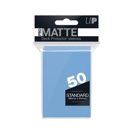 UP - Standard Sleeves - Pro-Matte - Non Glare - Light Blue (50 Sleeves)-84188