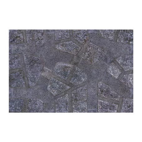 Kraken Wargames Gaming Mat - Cobblestone City 6x4 2.0-KWG-64-8