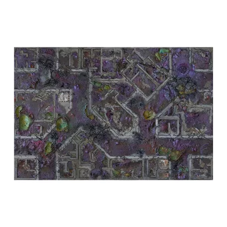Kraken Wargames Gaming Mat - Corrupted Warzone City 6x4 2.0-KWG-64-9