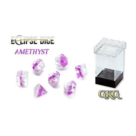 Eclipse Dice Amethyst (7 Dice Set)-GKGE0750