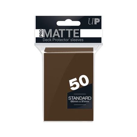 UP - Standard Sleeves - Pro-Matte - Non Glare - Brown (50 Sleeves)-84189