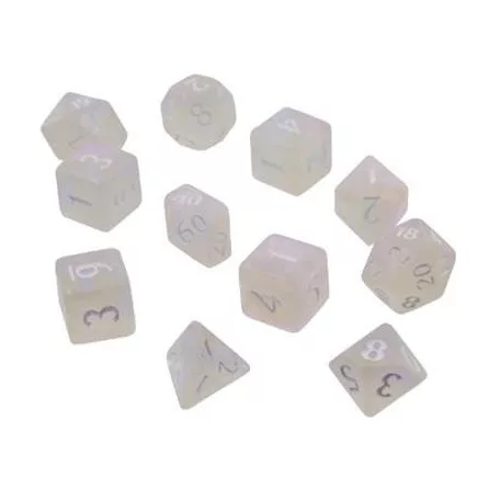 UP - Eclipse 11 Dice Set: Arctic White-15560