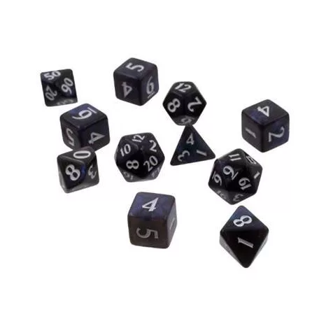 UP - Eclipse 11 Dice Set: Jet Black-15561