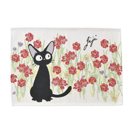 Ghibli - Kiki's Delivery Service - Placemat Jiji Red Flowers-MARU-70364