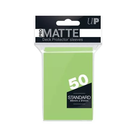 UP - Standard Sleeves - Pro-Matte - Non Glare - Lime Green (50 Sleeves)-84190