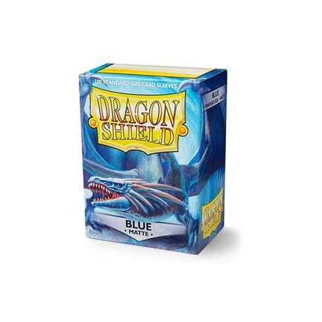 Dragon Shield Standard Sleeves - Matte Blue (100 Sleeves)-AT-11003