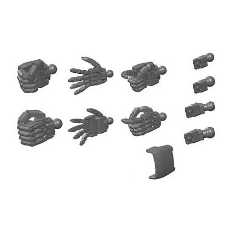 BUILDERS PARTS HD 1/144 MS HAND 02 (ZEON) DARK GRAY-MK01309