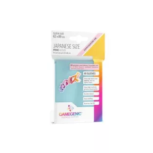 Gamegenic - PRIME Japanese Sized Sleeves Clear (60 Sleeves)-GGS10127ML