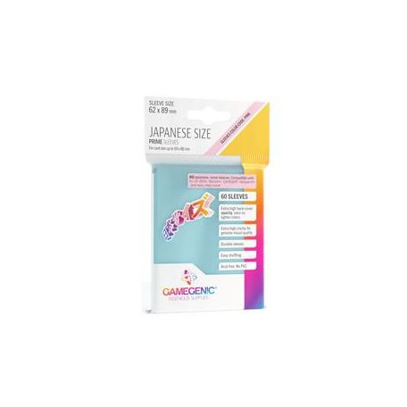 Gamegenic - PRIME Japanese Sized Sleeves Clear (60 Sleeves)-GGS10127ML