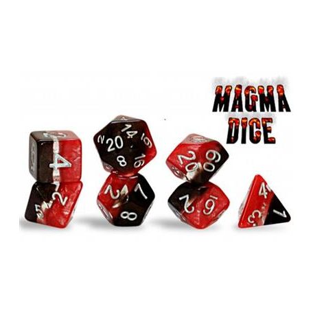 Supernova Dice Magma (7 Dice Set)-GKGSN218