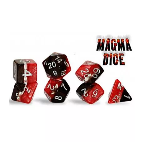 Supernova Dice Magma (7 Dice Set)-GKGSN218