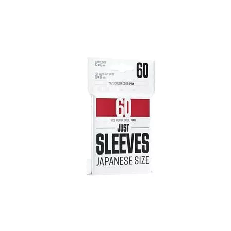 Just Sleeves - Japanese Size Red (60 Sleeves)-GGX10013ML