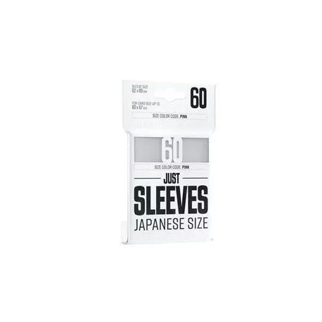 Just Sleeves - Japanese Size White (60 Sleeves)-GGX10015ML