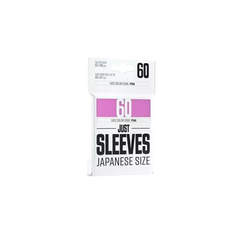 Just Sleeves - Japanese Size Pink (60 Sleeves)-GGX10019ML