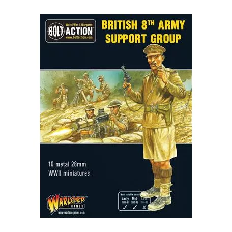 Bolt Action - 8th Army Support Group (HQ, Mortar & MMG) - EN-402211009