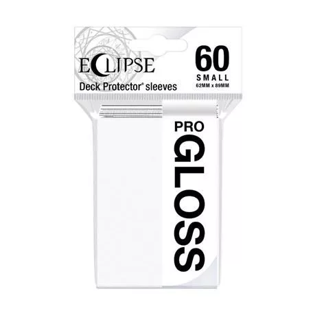 UP - Small Sleeves - Gloss Eclipse - Arctic White (60 Sleeves)-15624