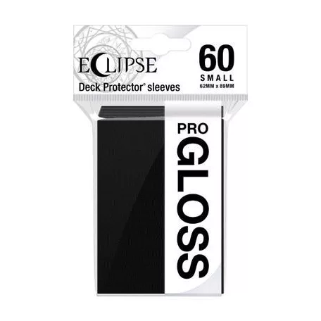 UP - Small Sleeves - Gloss Eclipse - Jet Black (60 Sleeves)-15625