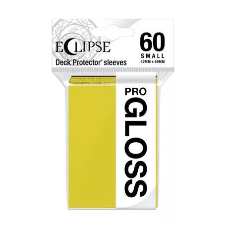 UP - Small Sleeves - Gloss Eclipse - Lemon Yellow (60 Sleeves)-15632