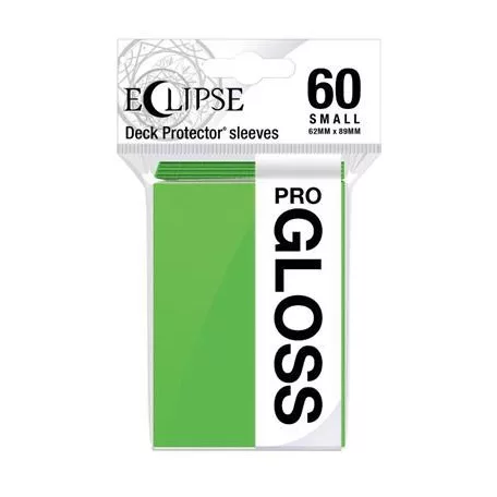 UP - Small Sleeves - Gloss Eclipse - Lime Green (60 Sleeves)-15630