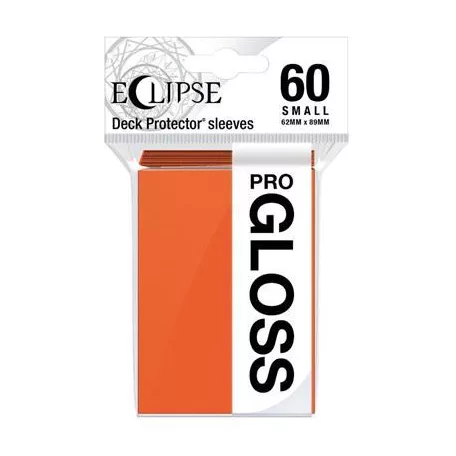 UP - Small Sleeves - Gloss Eclipse - Pumpkin Orange (60 Sleeves)-15631