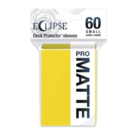 UP - Eclipse Matte Small Sleeves: Lemon Yellow (60 Sleeves)-15644