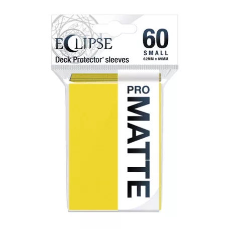 UP - Eclipse Matte Small Sleeves: Lemon Yellow (60 Sleeves)-15644