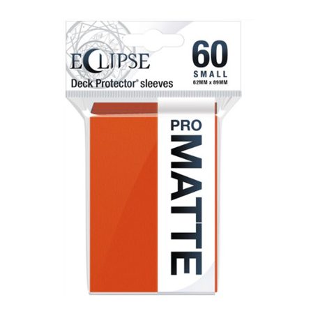 UP - Eclipse Matte Small Sleeves: Pumpkin Orange (60 Sleeves)-15643