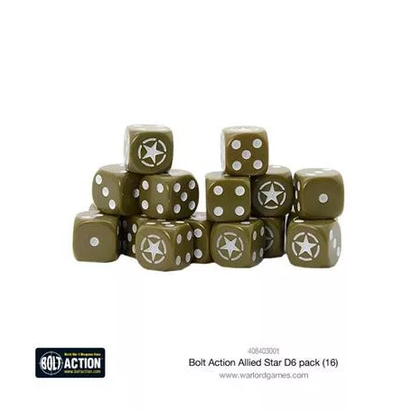 Bolt Action - Allied Star D6 pack (16)-408403001