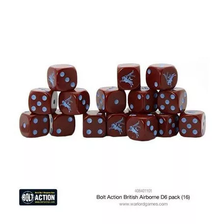 Bolt Action - British Airborne D6 Dice (16)-408401101