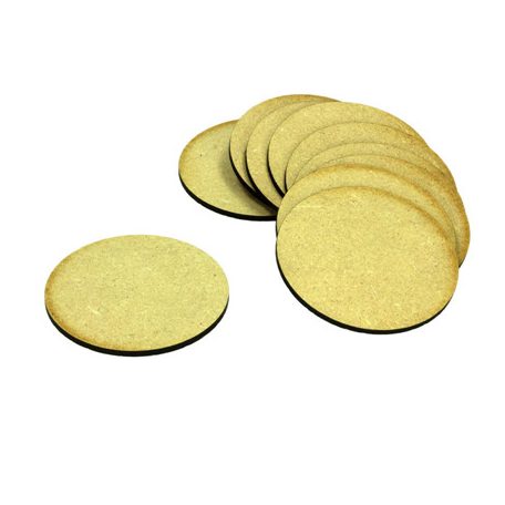 Kraken Wargames - MDF Base Round 75mm (10)-KWG0513