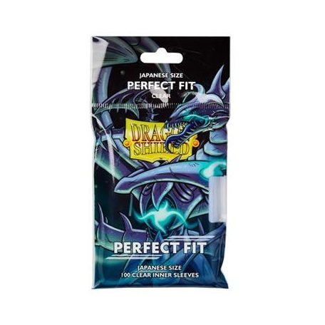 Dragon Shield Japanese Size Perfect Fit Inner Sleeves - Clear Qyonshi (100 Sleeves)-AT-13051