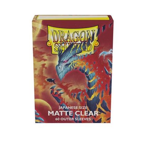 Dragon Shield Japanese Size Matte Clear Outer Sleeves - Clear Cosmere (60 Sleeves)-AT-13352