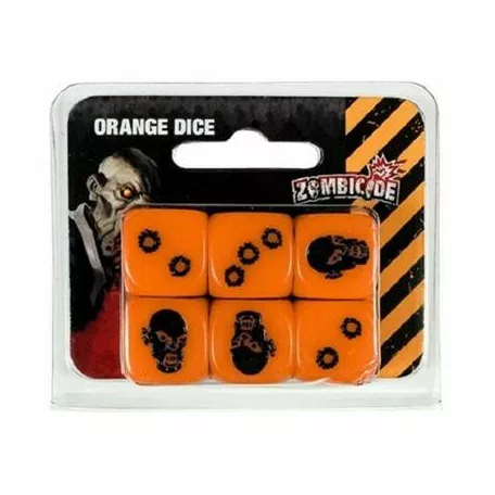 Zombicide: Orange Special Dice (6)-GUG034