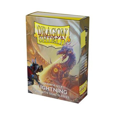 Dragon Shield Japanese size Dual Matte Sleeves - Lightning 'Ailia' (60 Sleeves)-AT-15147