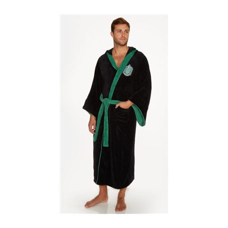 Harry Potter Slytherin Mens Fleece Bathrobe-91281