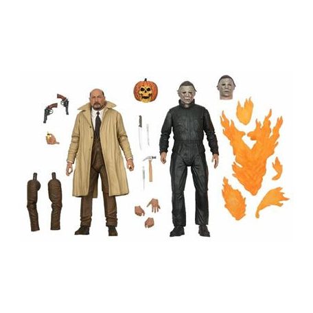 Halloween 2 - 7" Scale Action Figure - Ultimate Michael Myers & Dr Loomis 2-pack-NECA60671