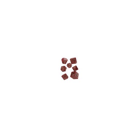 Dragons Modern Dice Set: Ruby-RDRA08