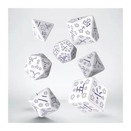 Japanese Dice Set: Blue Star Lotus-SKAN02